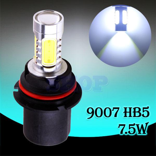 9007 hb5 high power 7.5w led pure white head tail fog driving car light bulb