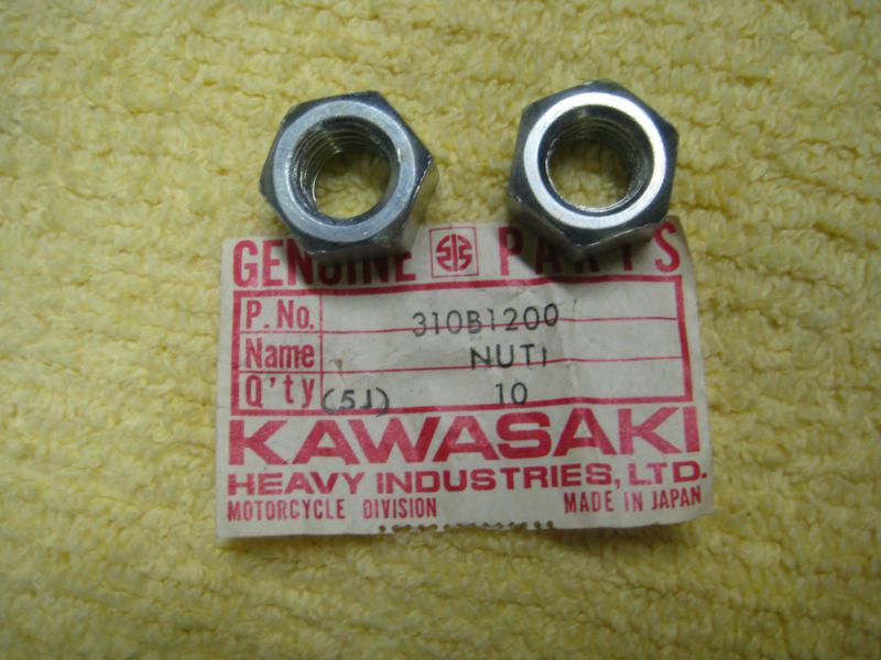 Kawasaki h/z/w/a/s 12mm hex nuts nos!