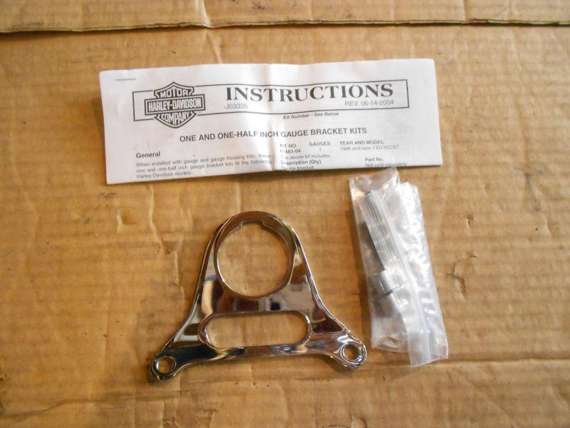 Harley davidson chrome 1.5" gauge bracket kit