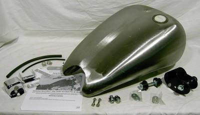New 4 gal stretched gas tank 82-03 harley xl sportster 883 1200 single gas cap