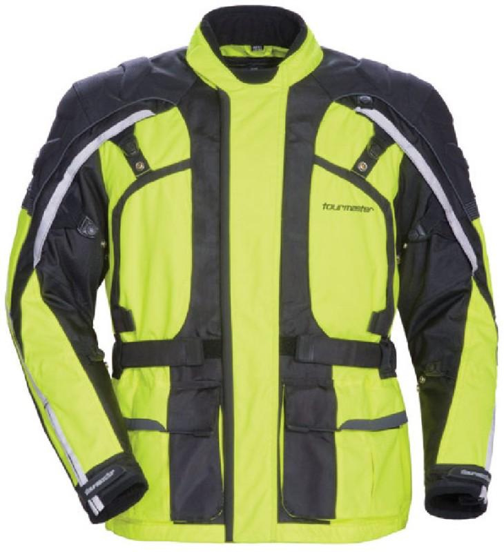 Tourmaster epic hi-visibility yellow small motorcycle textile touring jacket sm