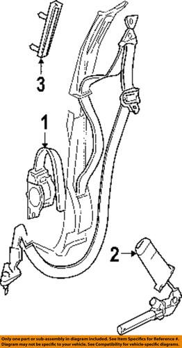 Mopar oem yz571d5ae front seat belts-retractor assembly