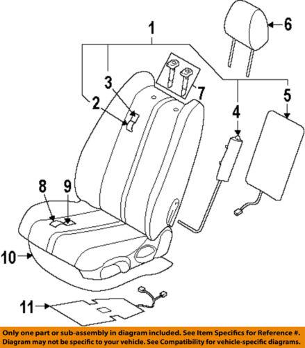 Mazda oem te718818002 front seat-seat back assembly