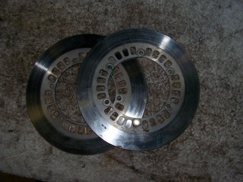 1984 yamaha xv1000 xv 1000 virago dual front brake rotors discs