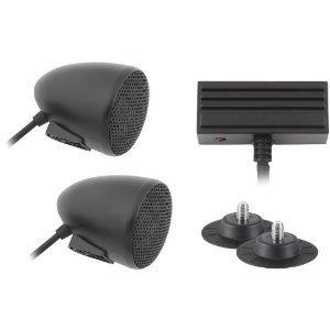 Cycle sounds sport bike two inch amplified speaker system kit - black -