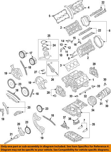 Audi oem 06e103483p engine valve cover gasket/valve cover gasket