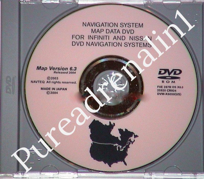 2003 2004 2005 infiniti fx35 fx45 g35 qx56 m45 q45 navigation map data cd dvd 