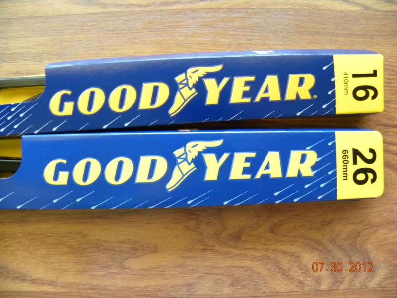 26 and 16 inch goodyear wiper blades-all metal blades- made in the usa!!!