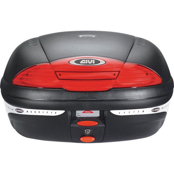 Matte black givi monolock e450 simply top case