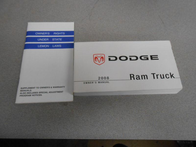 2008 dodge ram owners manual