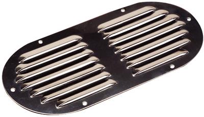 Sea-dog corp 331405 stainless louvered vent - oval