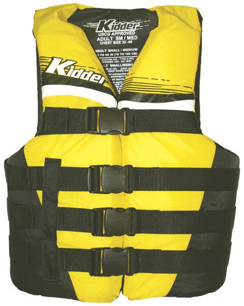 Kent vest promo 4 belt vest xs yellow/black 4774-9318