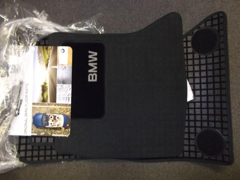 Bmw  5 series f10 sedan black carpet floor mat set 2011-2013 oem
