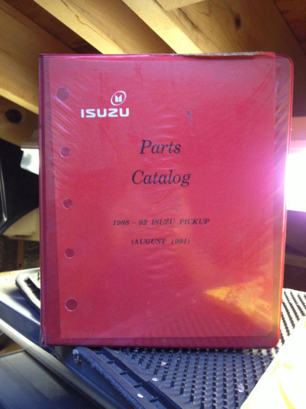 88-92 isuzu pickup illustrated service parts catalog manual oem huge binder 