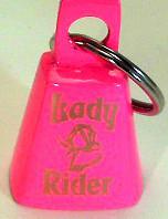 Pink lady rider motorcycle biker rider spirit bell