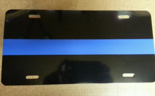 Thin blue line license plate car tag police law enforcement sheriff 12"x 6"