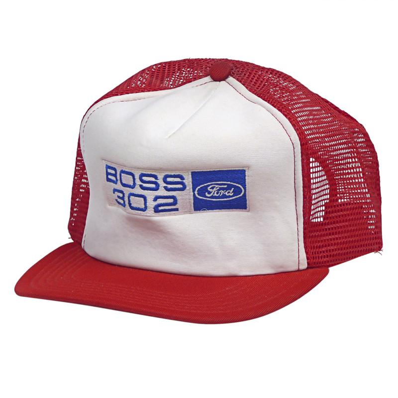 New boss 302 ford hat cap adjustable red / white 