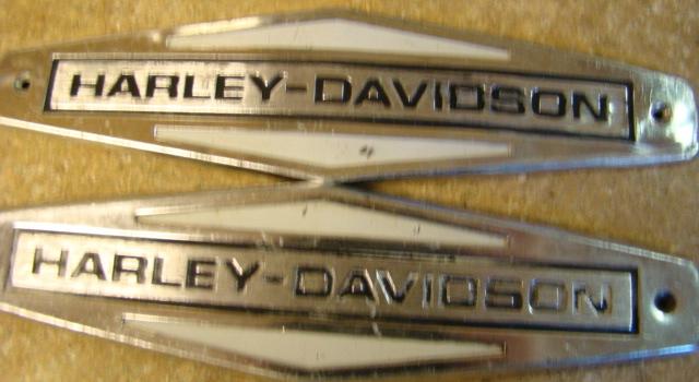 1966-71 style harley-davidson gas/fuel tank emblems/badges