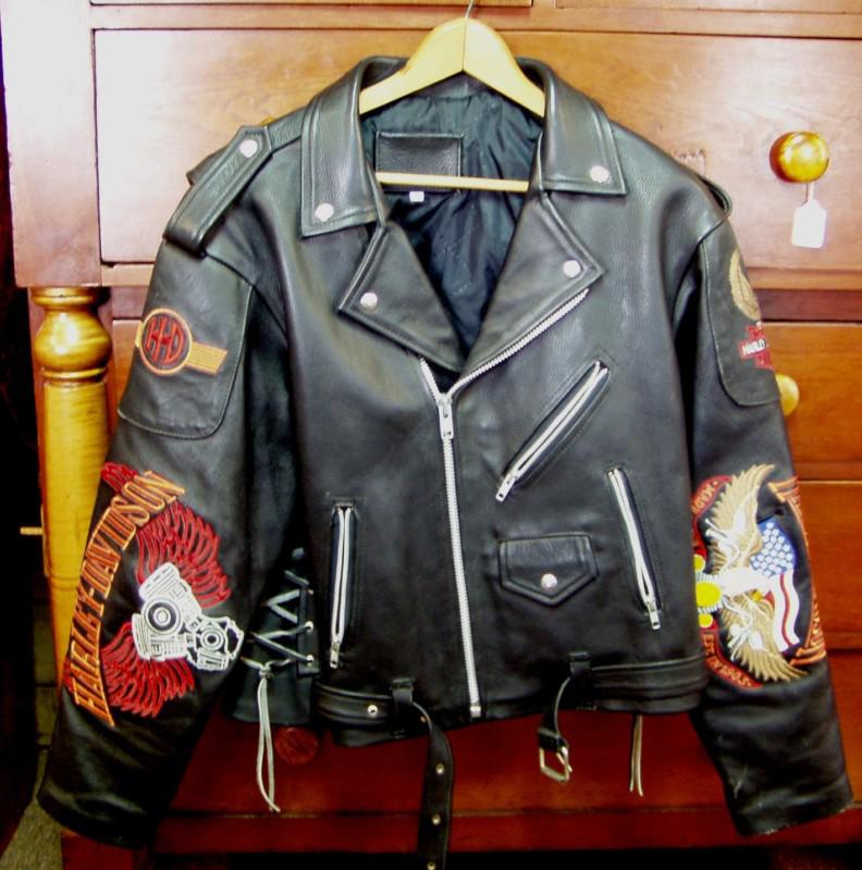 Harley davidson leather jacket size 46
