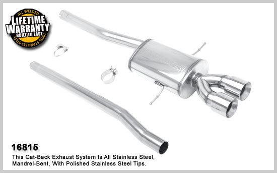 Mini cooper s exhaust magnaflow 16815 stainless cat-back performance 2007-09