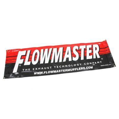 Flowmaster 651410 banner black/red flowmaster logo 2 ft. x 7 ft. each