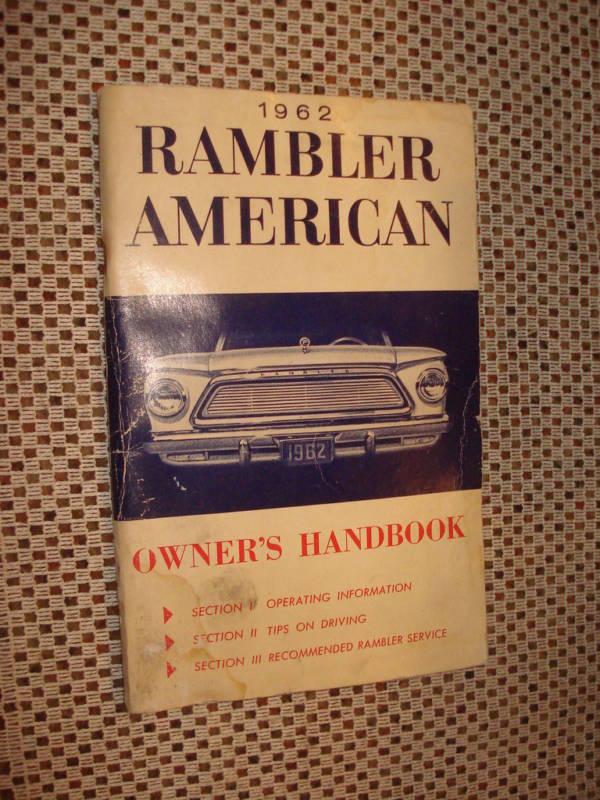 1962 rambler american motors owners manual amc original