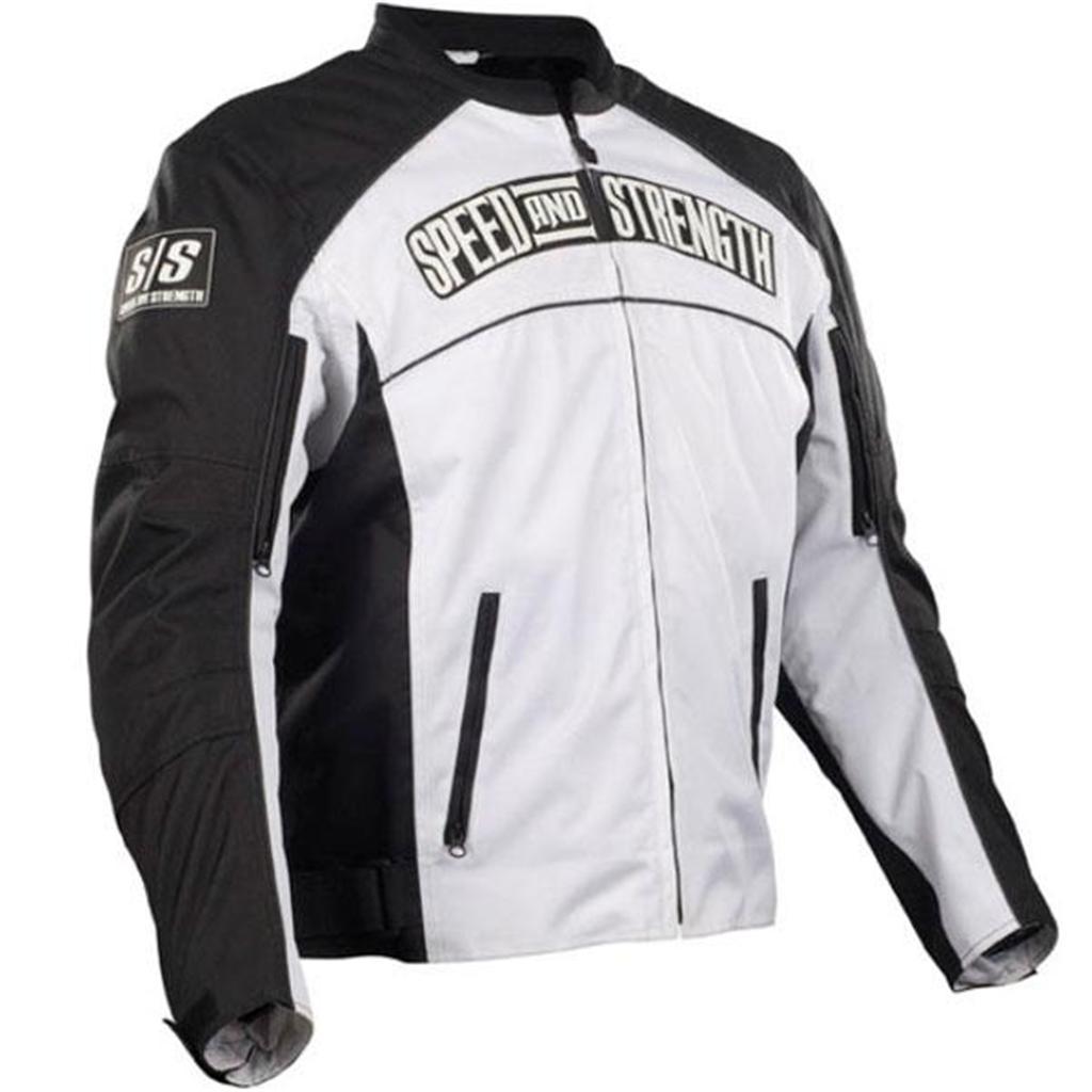 Speed and strength seven sins textile jacket white