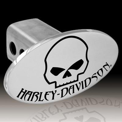 *harley-davidson®* trailer tow chrome hitch cover plug