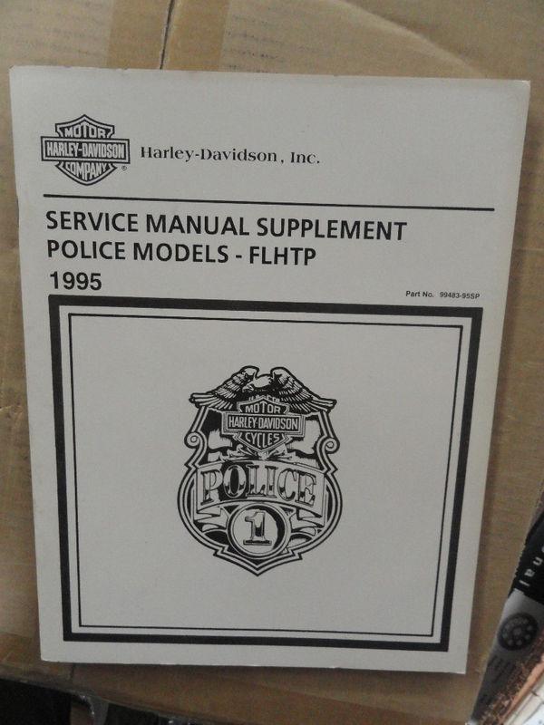 Flhtp "good used" 1995 police models service manual supplement #99483-95sp