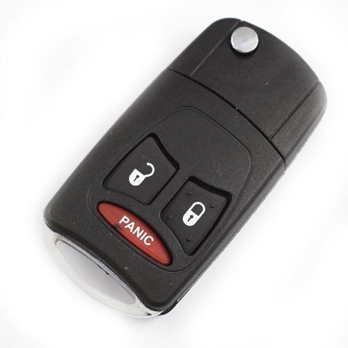 Dodge durango flip remote keyless entry fob key shell 3 buttons - cy3kf-d