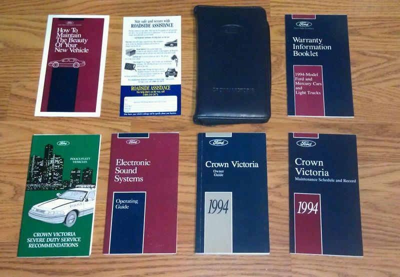 1994 ford crown victoria owner's manual owner guide set