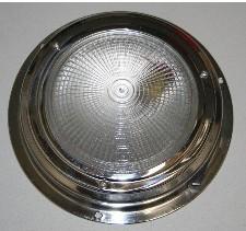 Stainless steel dome light 5-1/2"