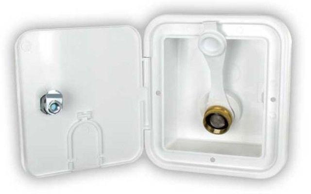 Jr products f6111-6-a colonial white key lock  city water hatch ~free shipping