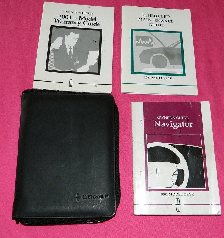 2001 01 lincoln navigator owners owner's manual guide book kit oem case