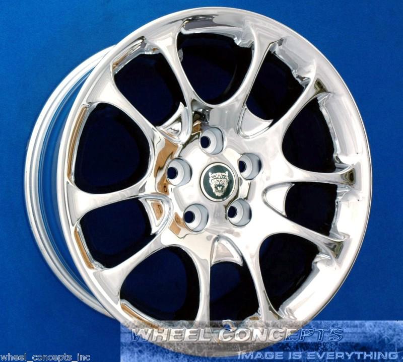 Jaguar double 5 xk8 18 inch chrome wheels xkr xk 8 r oe
