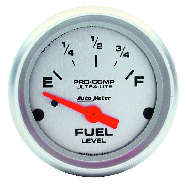 Auto meter 4316 ultra lite 2 1/16" electric fuel level gauge