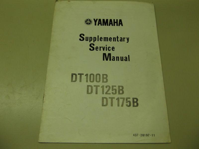 Yamaha dt100b dt125b dt175b supplementary service manual yamaha motor co.,ltd