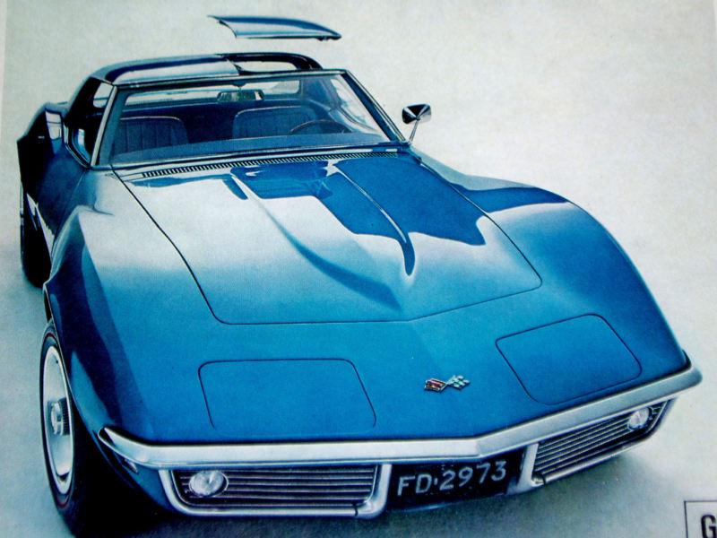 1968 chevy corvette sting ray vintage ad-c3/poster/print/picture/photo/sign/1969