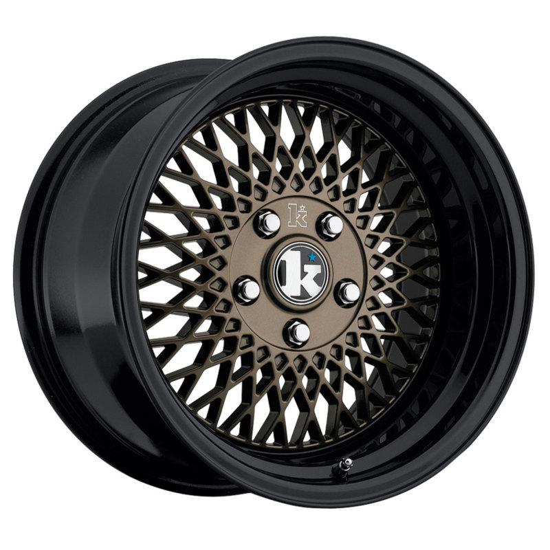 16 klutch sl1 black bronze rims wheels 16x8 +15 5x114.3