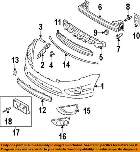 Ford oem ae5z17c947d front bumper-side retainer