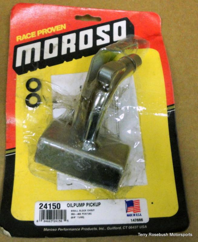 Moroso #24150 sb chevy oil pickup, aftermarket pan style, press fit,
