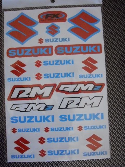 Suzuki atv motocross sticker decal 