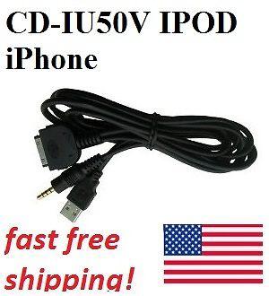 Pioneer cd-iu50v ipod iphone audio & video usb charge cable adapter