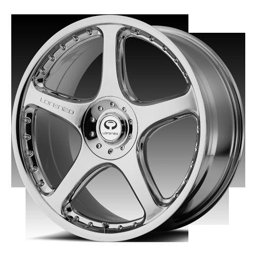 18" wheels rims lorenzo wl28 chrome fusion mustang fx35