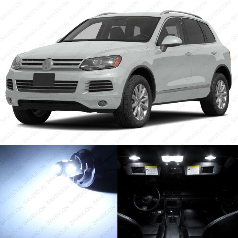 19 x xenon white led interior light package for 2011- 2013 vw touareg t3