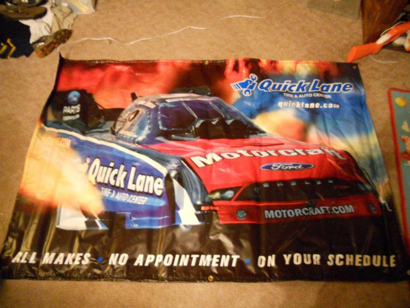 Ford nhra funny car racing banner