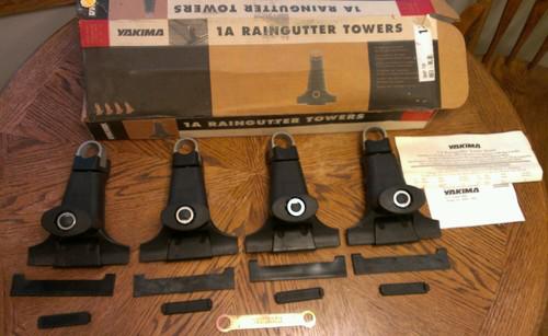 Yakima 1a raingutter roof rack towers w/ sks compatible lock housing no lock/key