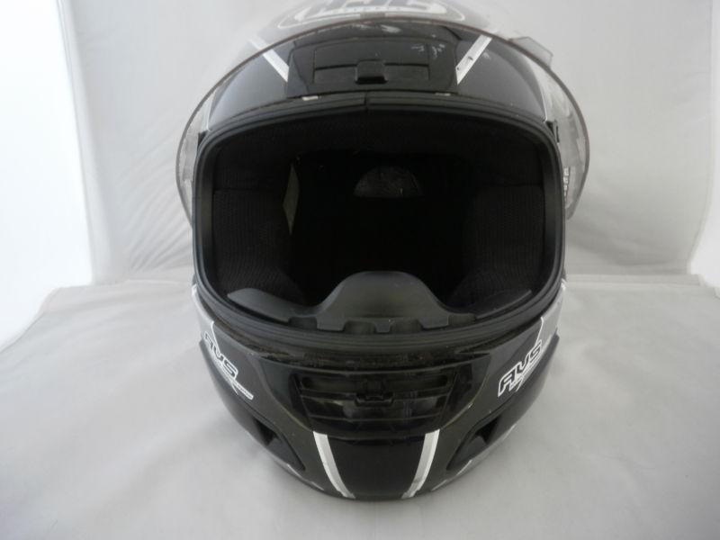 Hjc cl12 black silver & red helmet-medium