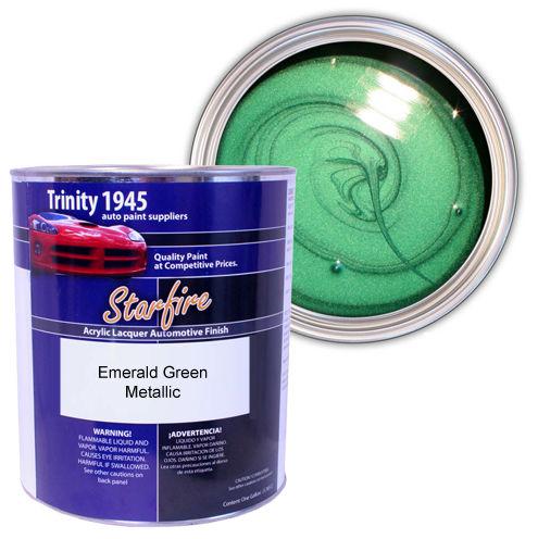 1 gallon emerald green metallic acrylic lacquer paint