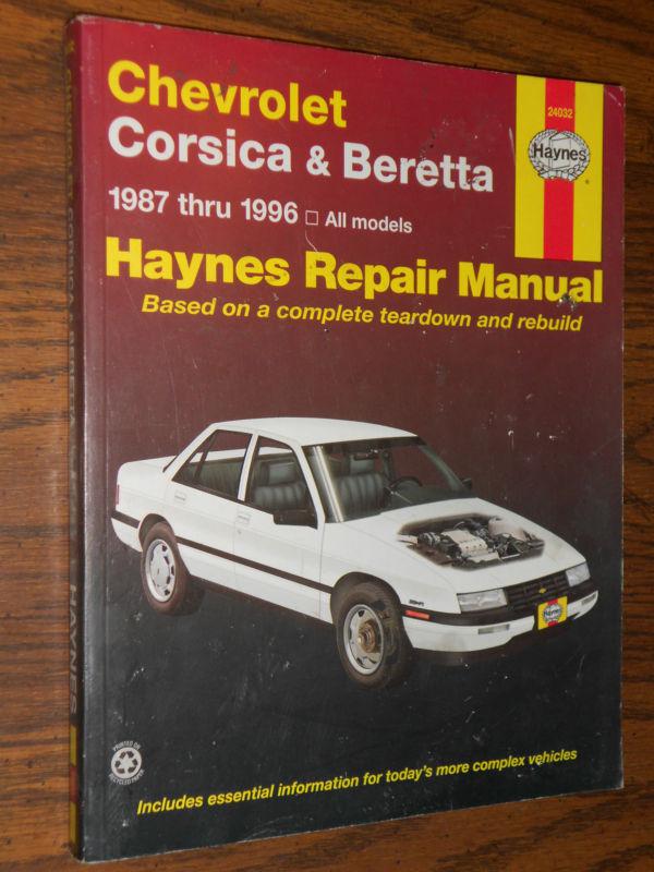 1987-1996 chevrolet corsica and beretta  /  shop manual / haynes book 95 94 93+